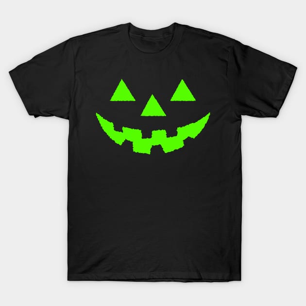 Jack O' Lantern GLOW EFFECT Pumpkin Halloween Costume Tshirt T-Shirt by vo_maria